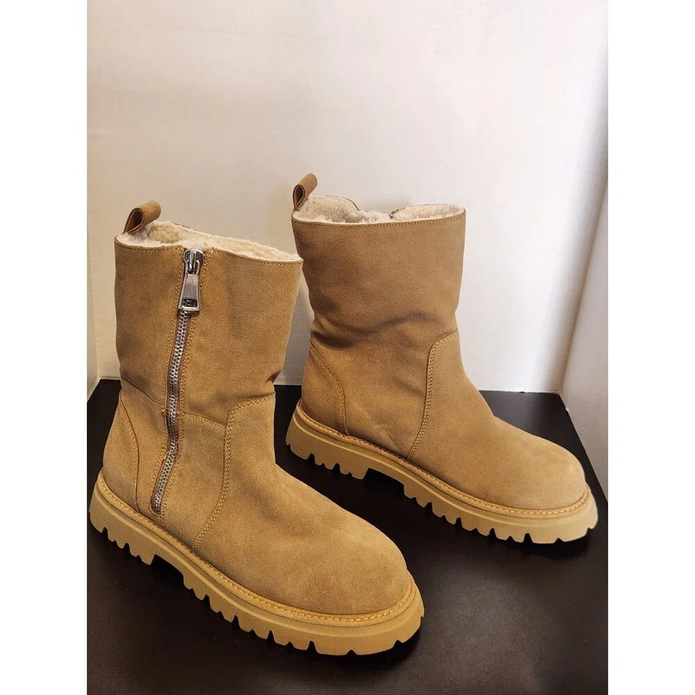 Sz 10 - Blondo Waterproof Brown Suede Boot